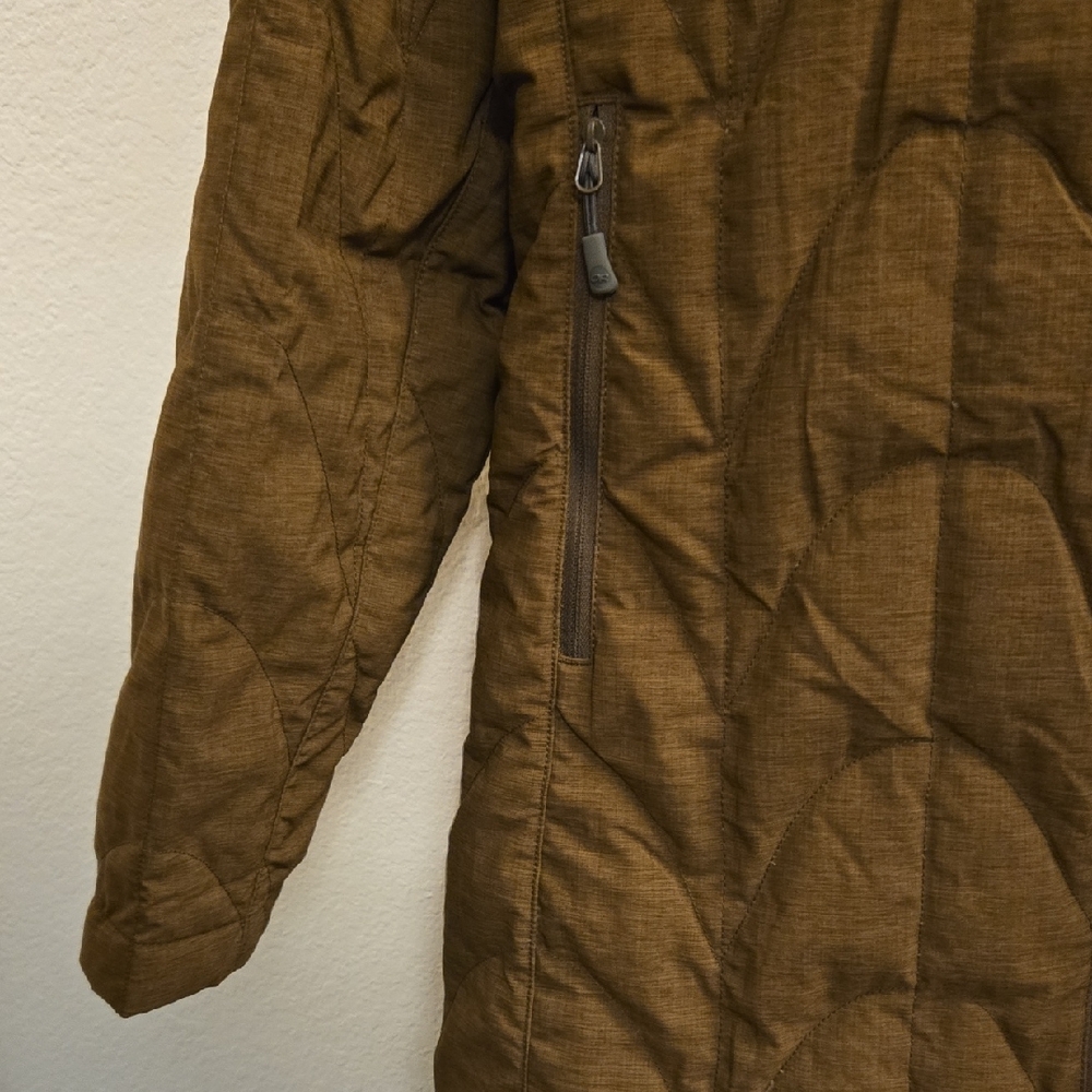 Outdoor Research Hooded Long Puffer Jacket - Tech Brown - Medium - Picture 6 of 16